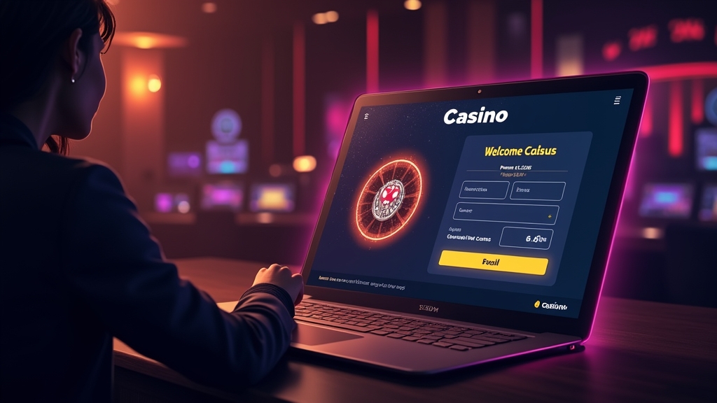 Usuario introduciendo un código promocional en el registro de un casino