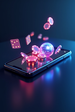 Móvil con la app de Sol Casino